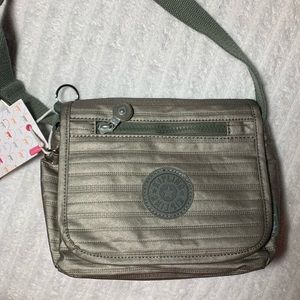 Silver Gray Kipling Crossbody Purse